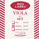 Super Sensitive Red Label Viola String Set 15-16 1/2 Viola Strings